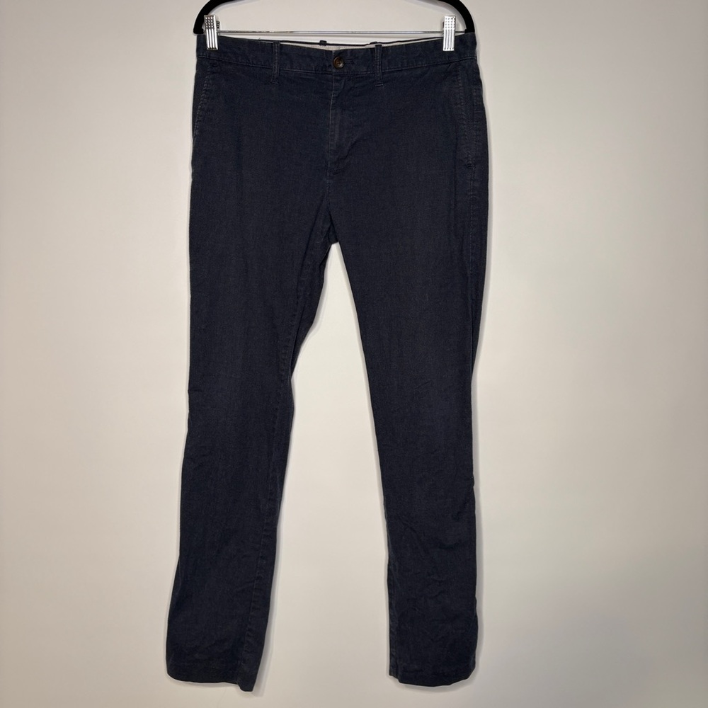 J. Crew Factory Flex Slim Fit Chino Pants in Blue Size 32x32 Style BK737
